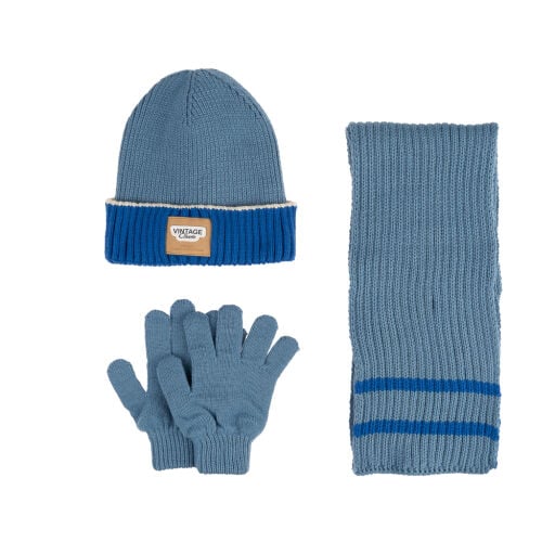 Erkek Çocuk Atkı Bere Eldiven Takım